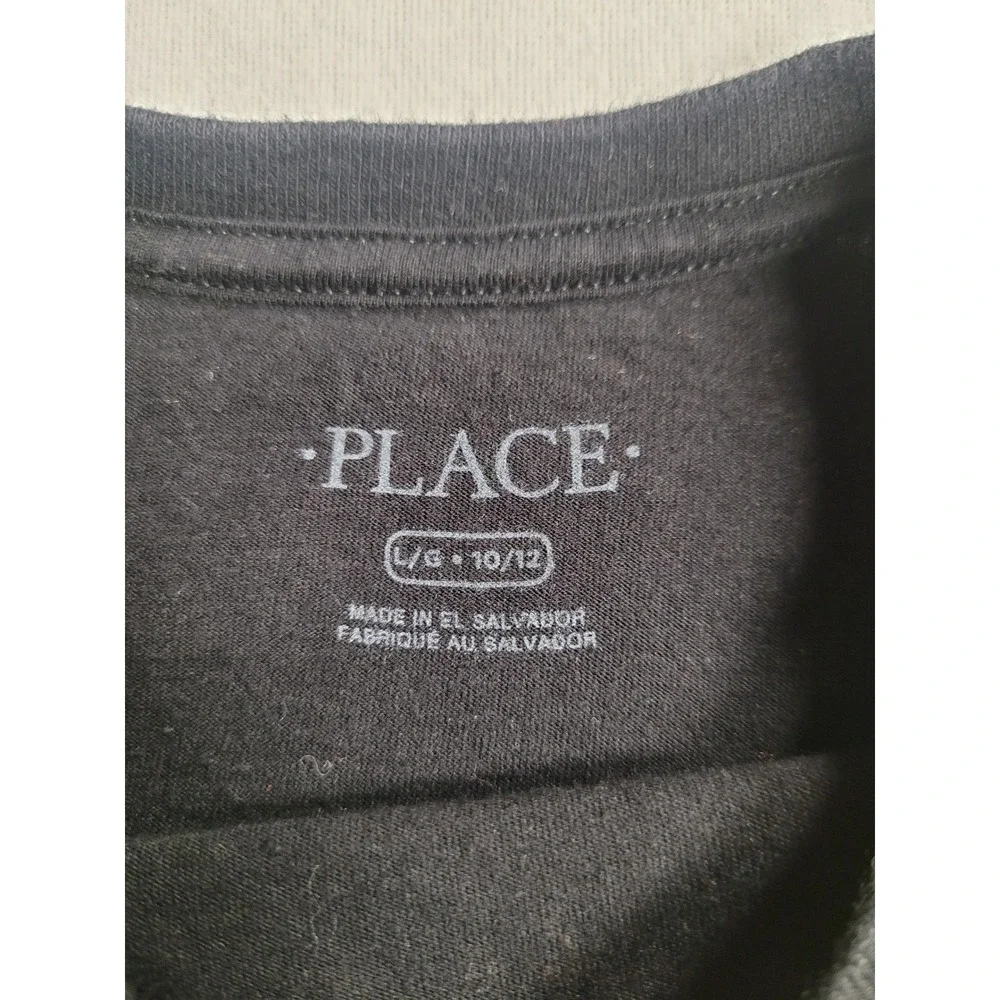 PLACE Be Different Ninja Graphic T Shirt Youth L 10/12 Black‎